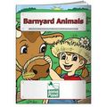 Action Pack Coloring Book W/ Crayons & Sleeve - Barnyard Animals